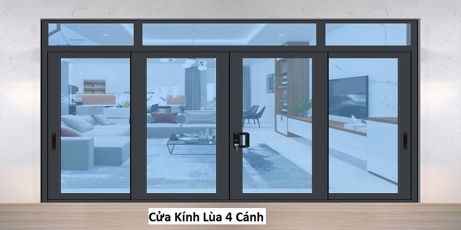Cửa Kính Lùa 4 Cánh